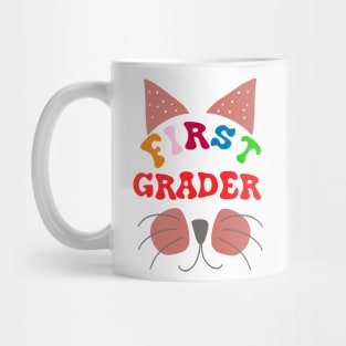 Funny First grader Cat T-shirt Mug